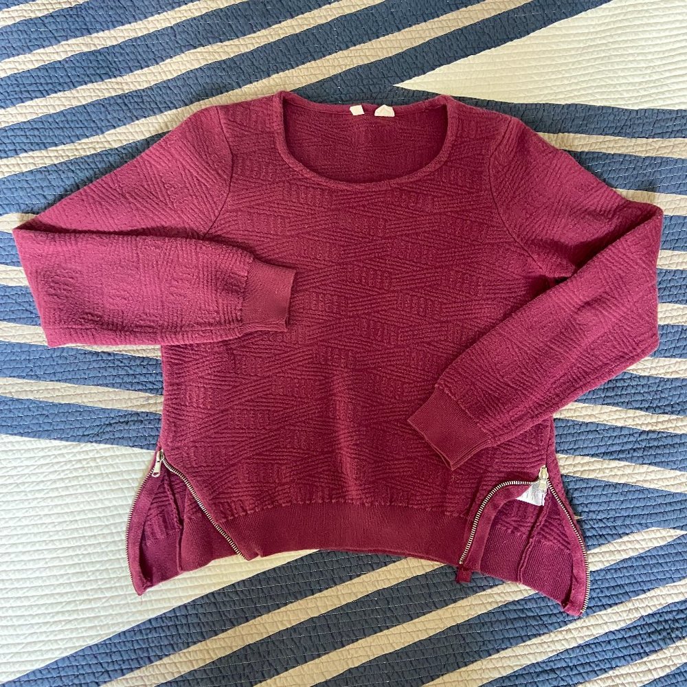 MOTH Quilted Red Sweatshirt